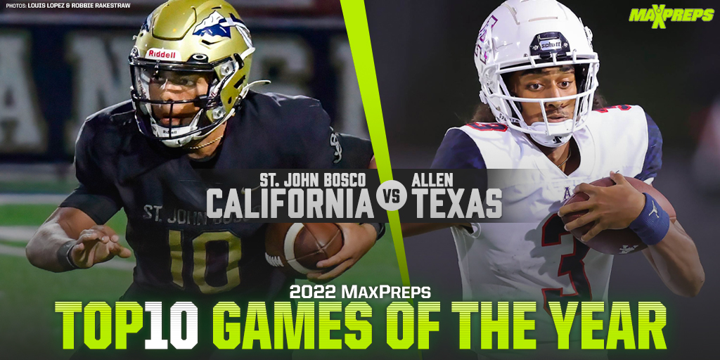 MaxPreps's tweet photo. Here is a look at MaxPreps Top 10 Games of the Year.

Eight of the 10 games are Top 25 matchups and get your popcorn ready for California vs. Texas on Aug. 26.

✍️: https://t.co/dMAJNeUDka https://t.co/MGY9qpvuVN