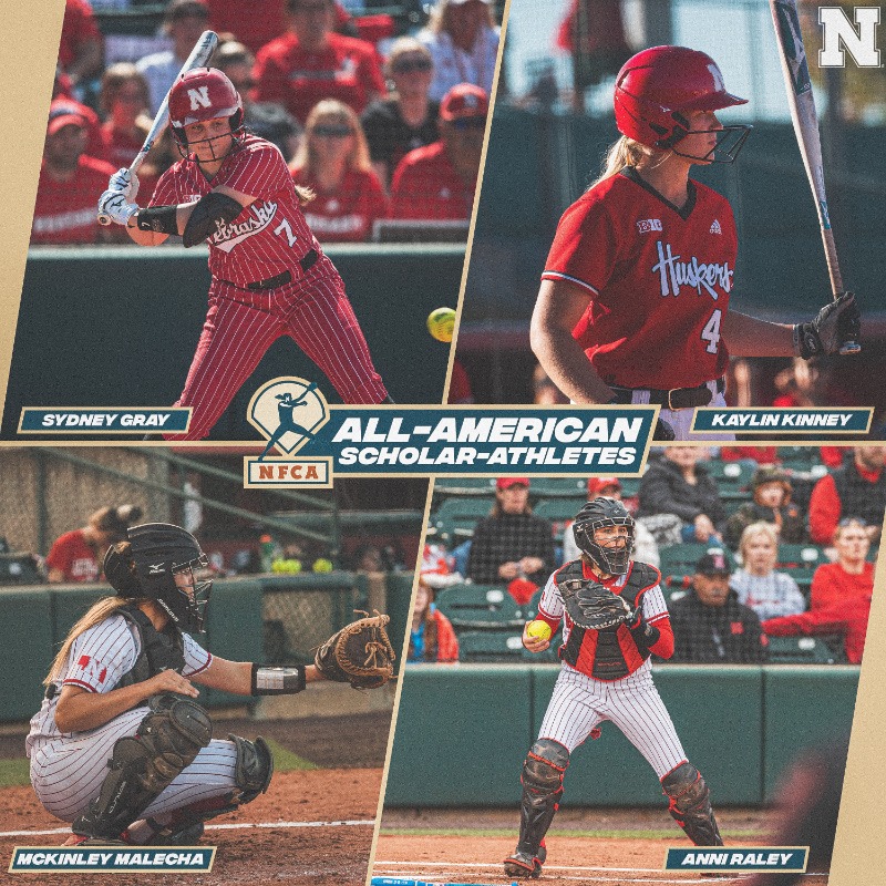 HuskerSoftball's tweet photo. ELEVEN 🤯📚👏⤵️