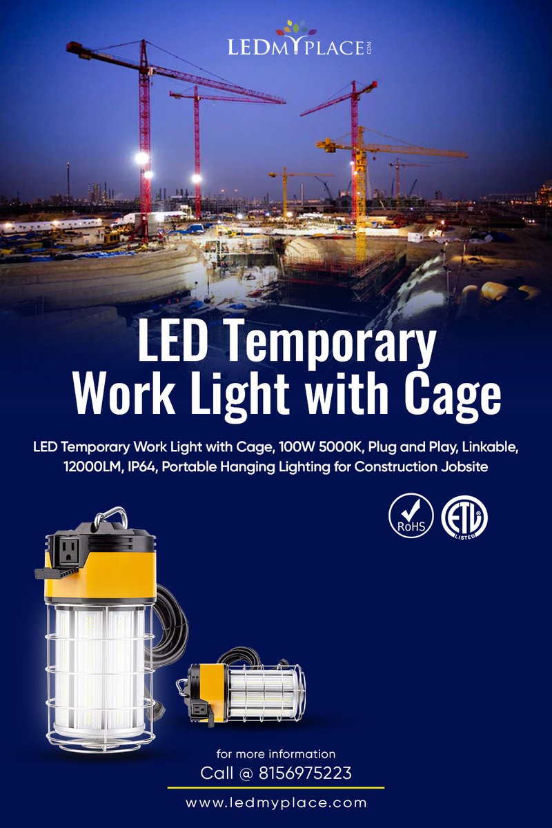 JohnDev72178180's tweet image. Best LED Temporary Work Lights for Construction Sites         
#LEDTemporaryWorkLights
#LEDStringWorkLights
#ConstructionLights
for more info:
ledmyplace.com/products/100w-…