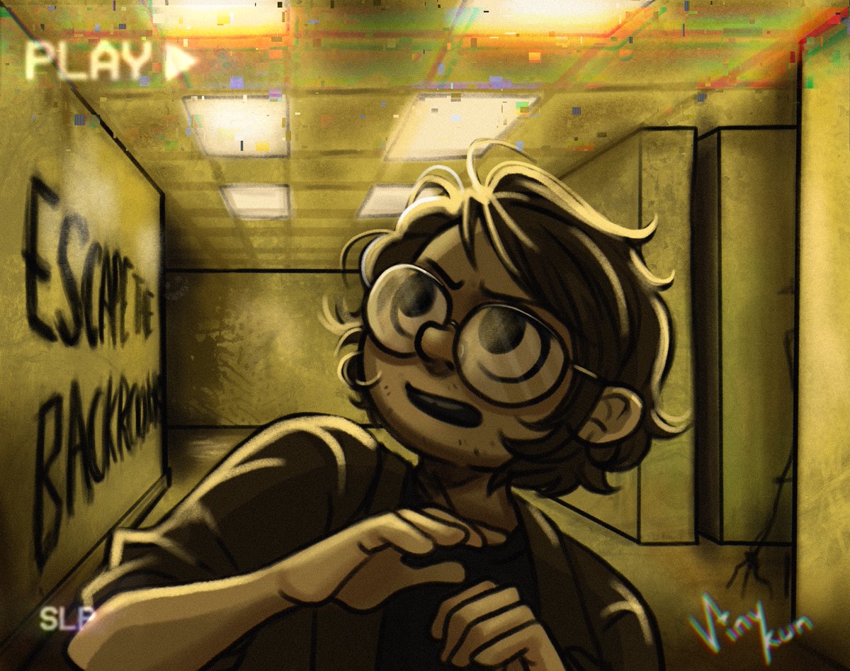 « Bienvenue dans les Backrooms, préparez vous à explorer tous vos cauchemars »
Merci pour ces vidéos supers immersives, j’ai été transporté dans l’ambiance ! J’avais aussi envie de participer un peu à ma façon 
#backrooms #feldup #fanart <a href="/Feldup_official/">Feldup</a>