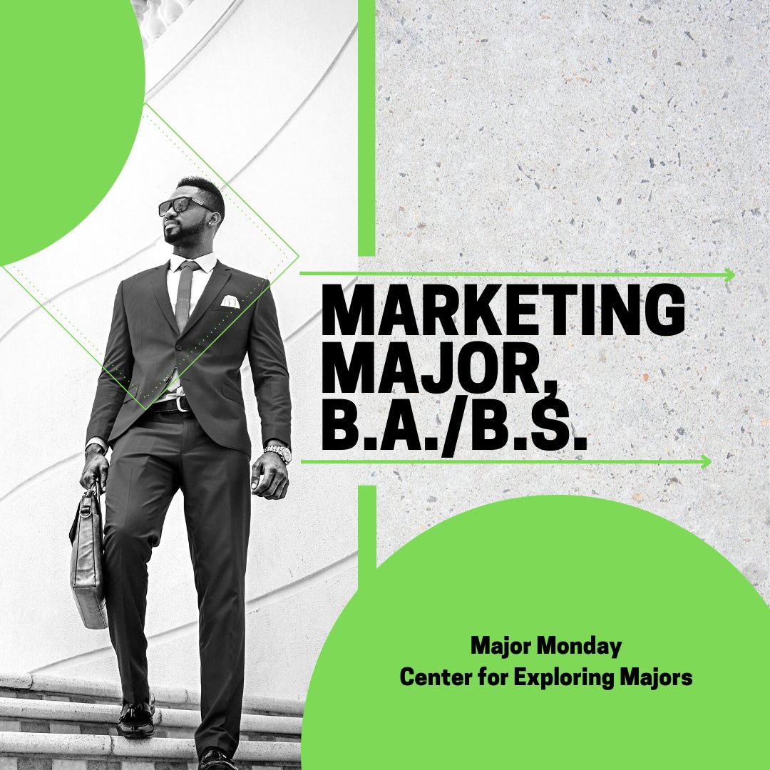 usi_cem's tweet photo. Happy #MajorMonday! Today we look at the Marketing Major. Did you know that the job outlook for Market Research Analysts is expected to grow by 22% in the next decade? That's much faster than average with an expected 163,600 more jobs! #USI #CareerExploration #MajorExploration https://t.co/xPQ0NaR9GX