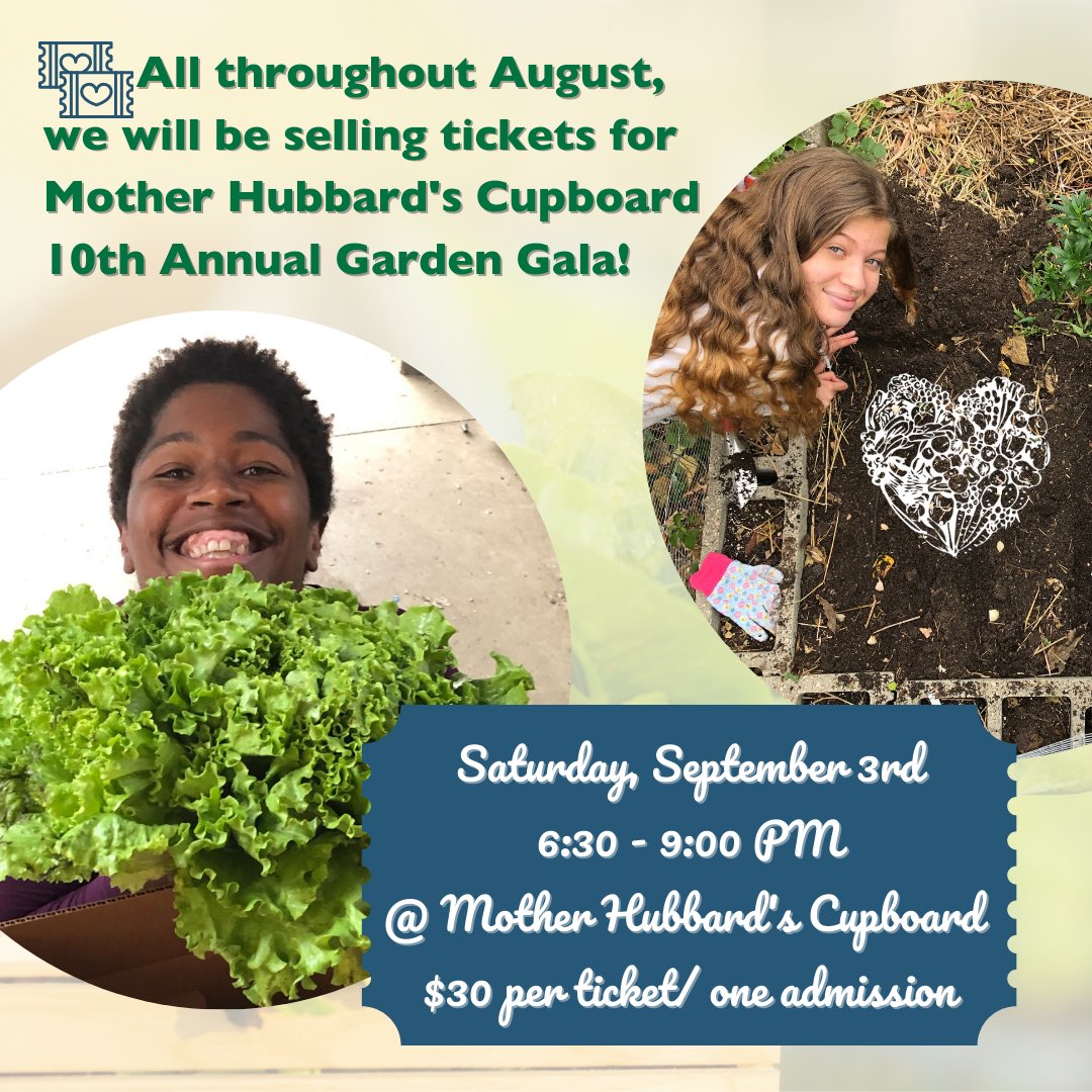 🌱 All throughout August, we will be selling tickets at both of our stores for Mother Hubbard's Cupboard (MHC), @MHCfoodpantry, 10th Annual Garden Gala! Ask to purchase a ticket at the register 💙🌻