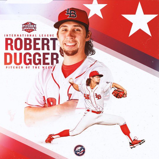 Robert dug deep 👊

Congrats to <a href="/robert_dugger/">Robert Dugger</a> for being named <a href="/MiLB/">Minor League Baseball</a>’s IL Pitcher of the Week!

#GoBatsGo🦇
