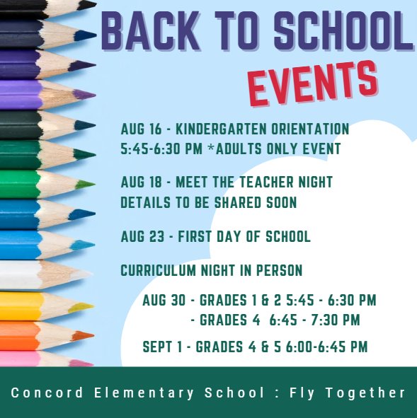 Back-to-school is right around the corner! We hope you can join us at various events! #whywefly