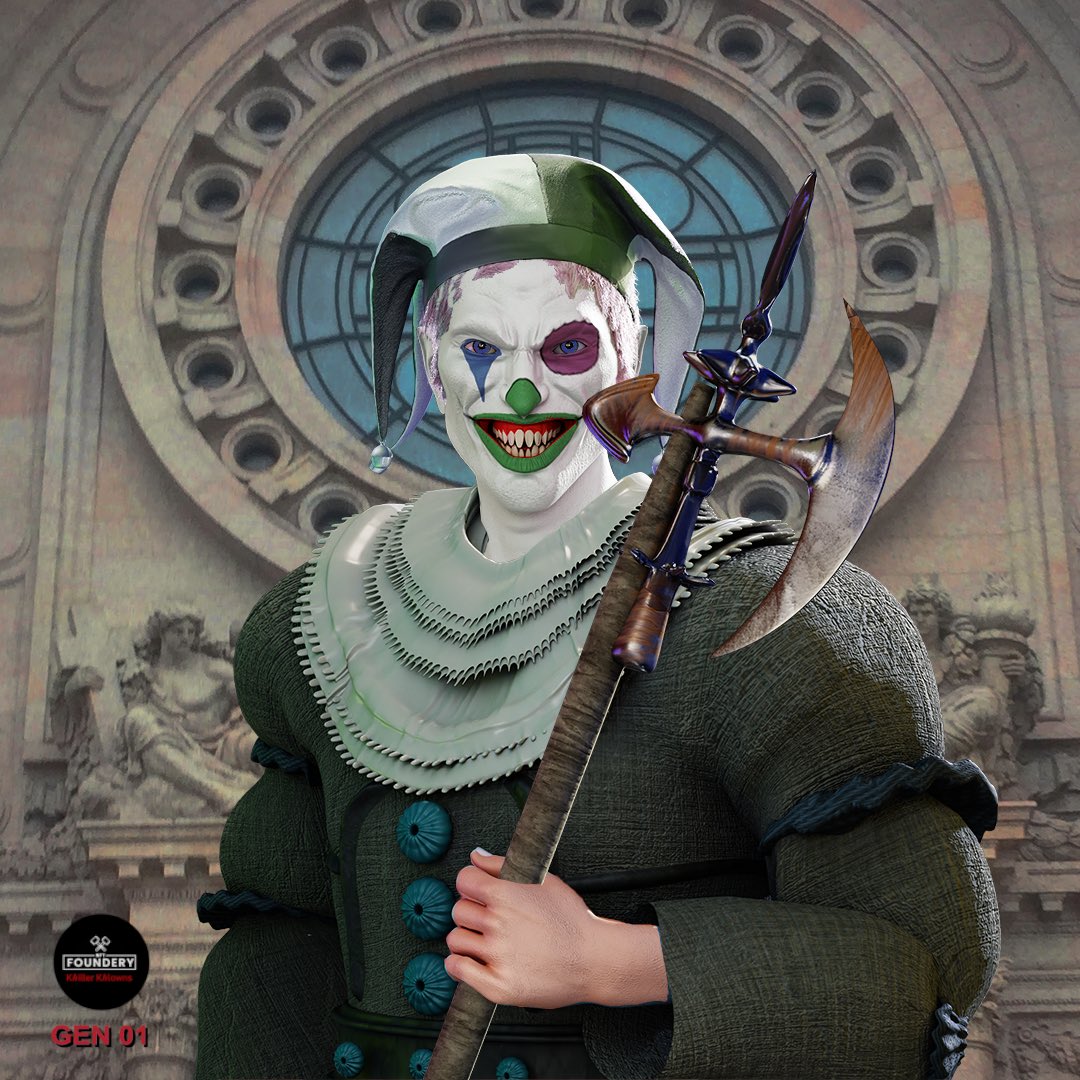 crypyogirl's tweet image. Meet Jester Jacque!

He’s guaranteed to bring a laugh, sinister or otherwise 🎭

Whether he’s playing tricks or trying to do cartwheels through the courts, he’s always game for a good time! 

@ZuseMarket @HashHounds @UllazSkullaz @HbarDre @Canoe182 #WomeninNFTs #CreateNFTs #HBAR