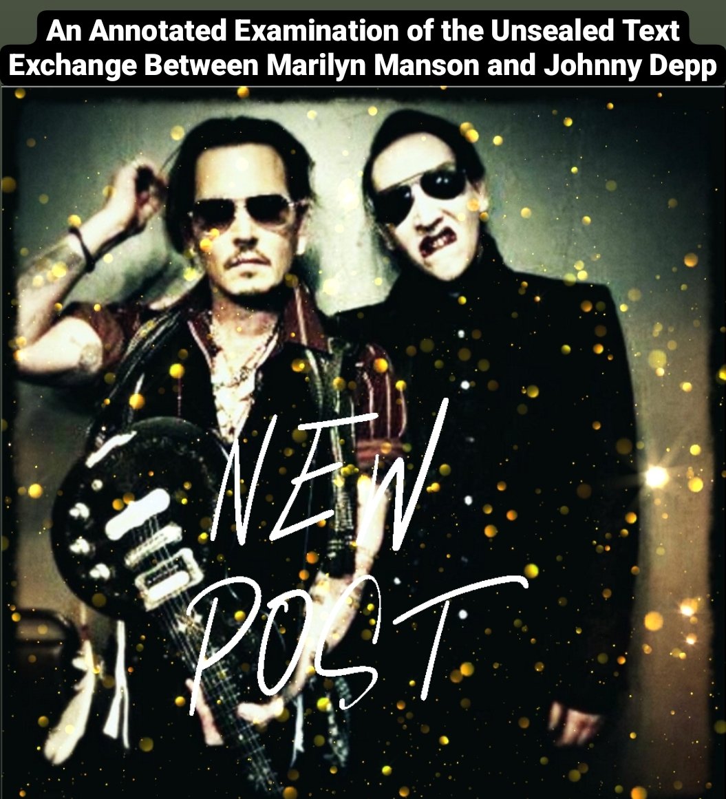 Marilyn Manson Uncanceled on Twitter "An Annotated Examination of the