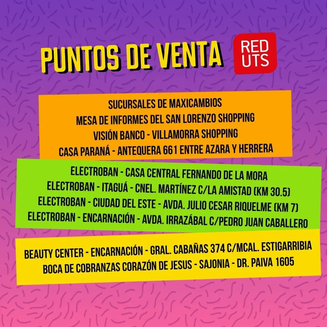 mariabecerrapy's tweet photo. [INFO] Ya se encuentra habilitada la preventa de entradas para el show de Maria Becerra en Paraguay. 

— Te dejamos el banner con los puntos de venta y precios. https://t.co/t65zuan3hD