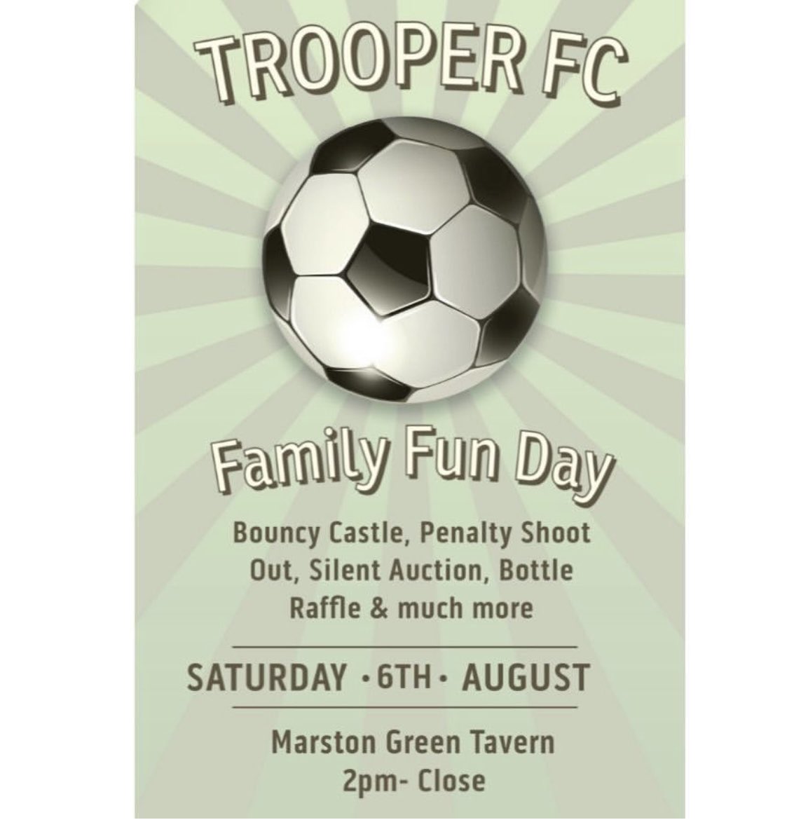 Get yourself down to the Marston green tavern this Saturday for a family fun day if you have no plans <a href="/SolihullLive/">Solihull Live</a> <a href="/chelmsleytown/">Chelmsley Town FC 🏴󠁧󠁢󠁥󠁮󠁧󠁿</a> <a href="/ChelmsleyNews/">Chelmsley Wood News</a> @dutch_beef <a href="/chatta07/">Chatta</a> <a href="/Pablosultana1/">Pablosultana</a> <a href="/GemmaAsh3/">Gemma Ashington</a> <a href="/yobsolihull/">@YOSolihull</a> <a href="/ChrisCOB_OB/">Chris O'Brien</a> <a href="/updates_brumz/">Brumz Updates</a> <a href="/WhatsOnBrum/">Birmingham What's On</a> <a href="/Chet365/">Chet P - FRSPH</a> <a href="/SaxonCourtSCH/">Saxon Court</a> RT pls