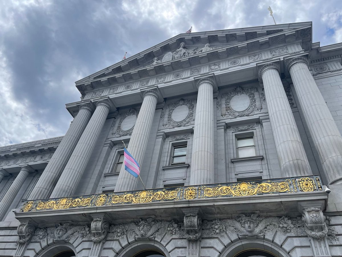 As San Francisco raises the flag for Transgender History Month, we are proud to carry the banner for liberty, justice and equality for all. Trans Rights Are Human Rights.