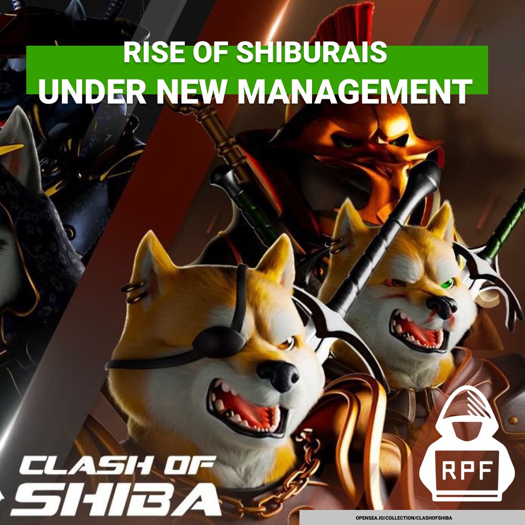 . <a href="/ClashofShiba/">Clash Of Shiba</a> -> <a href="/riseofshiburais/">Rise Of Shiburais - REVEALING NOW</a> 

Community Takeover complete 🦾

While they were not able to secure the original contract, they will be relaunching using the original art, and providing a free claim for any current COS holder!

Tough road ahead but big things to come!