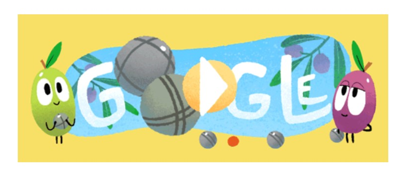 :) French Google celebrates Petanque / Jeu de boules