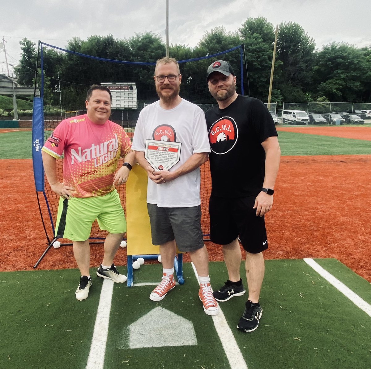 The Founders. Mark, myself, and Josh Hine started the GCWL together in 2013. The strike zones that we still use to this day were built by Josh. Without Josh and his invaluable talent, we wouldn’t still be playing all these years later. Welcome to GCWL immorality Josh!