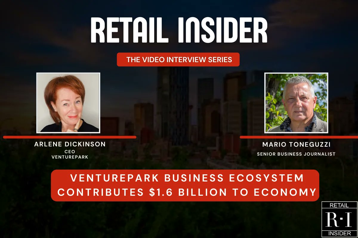 Video Interview: Arlene Dickinson’s Venturepark Business Ecosystem Contributes $1.6 Billion To Economy. bit.ly/3cVo9a8
#business #news #entrepreneurs #entrepreneurship #investment #smallbusiness #venturecapital 
<a href="/RetailInsider_/">Retail Insider Canada</a> 
<a href="/venture_prk/">Venturepark</a> 
<a href="/ArleneDickinson/">Arlene Dickinson</a>