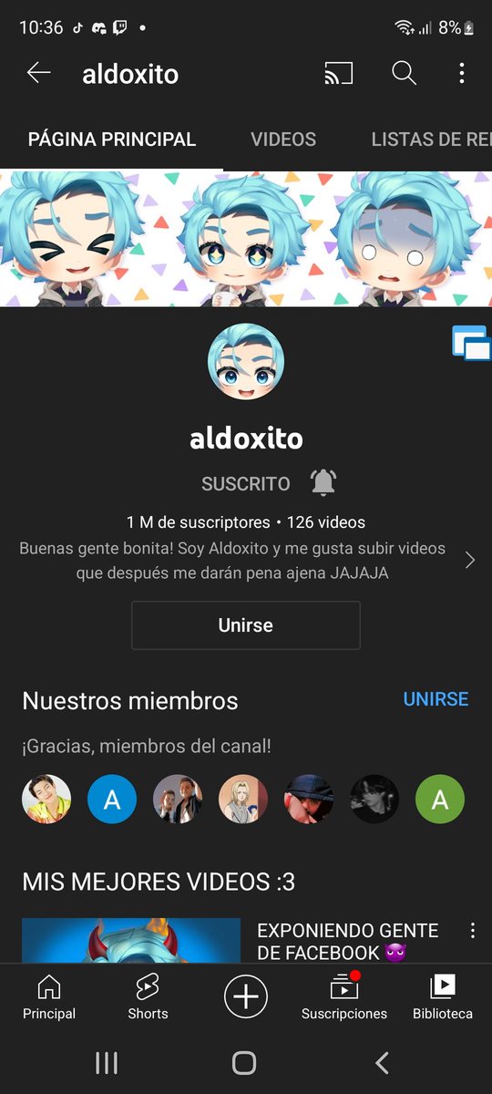 Martina_8D's tweet photo. @aldoxitoo FELICIDADES POR EL MILLON AAAAHHH!!!. Por fin después de tanto tiempo pudiste llegar al millón 🥺💖💖 el alexcaca, al3xdonut y al2xdonut estarían muy feliz de ver este momento. Estamos todos muy feliz por ti y orgullosos de ti 🫰🫰🫰💕💖💖💖 te queremos. https://t.co/cX1q9EoLyX
