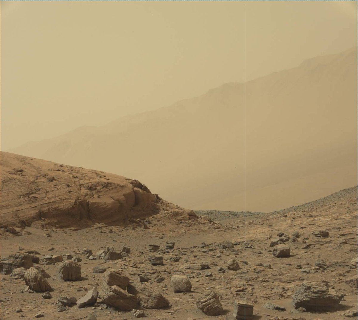 cosmosapiens_'s tweet photo. El próximo 6 de agosto el rover Curiosity cumple 10 años desde su aterrizaje en Marte.

Esta imagen se tomó ayer con la Mastcam durante el sol número 3549 de la misión de Curiosity en Marte.

#marssciencelaboratory #msl #Curiosity #mars #Marte #astronomía #astronomy #nasa https://t.co/XmXcFDTgJ5