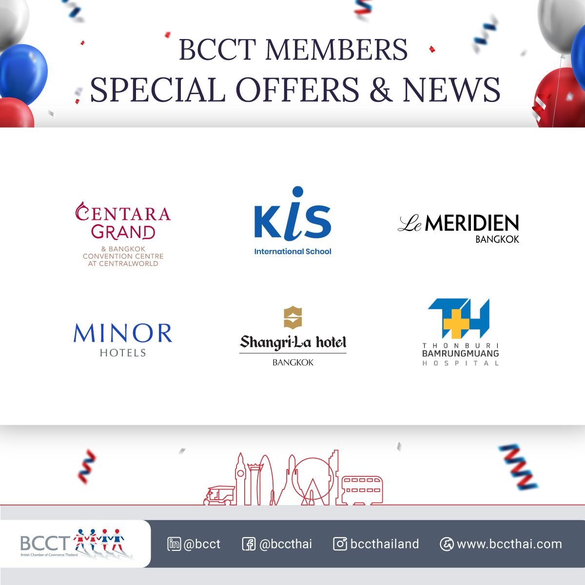 Discover new delicacies, great deals on health and wellness, and exclusive hotels, while catching up with the latest news and offers – only available for BCCT members! see details at members.bccthai.com/bcct/asp/defau…