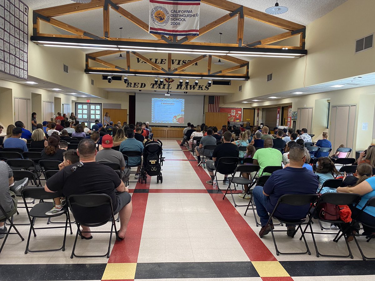 Valle Vista TK and Kindergarten orientation was a big success…Thanks to our families, students, PTA, and outstanding TK/K teachers!!! Our littlest hawks are ready for the first day!