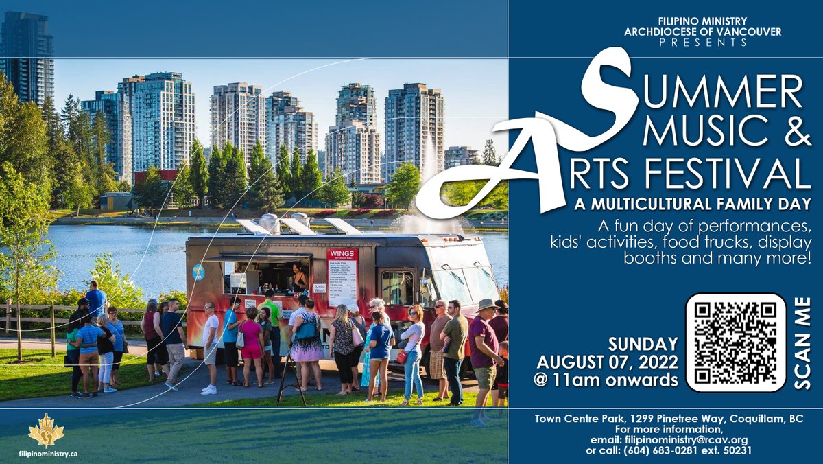 FilMinistry's tweet photo. Happening on August 7 - the Summer Music and Arts Festival! If your parish is interested in presenting or having a booth, please reach out to the Filipino Ministry and we can help you! https://t.co/nkSykaSl7e