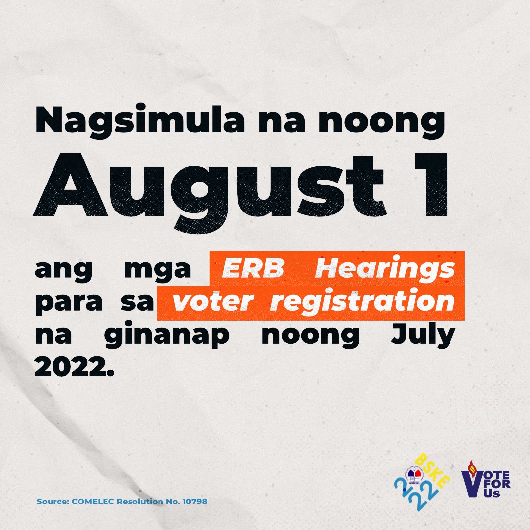 NAMFREL on Twitter "Ano ang ERB? Para saan ang ERB hearings at ano'ng