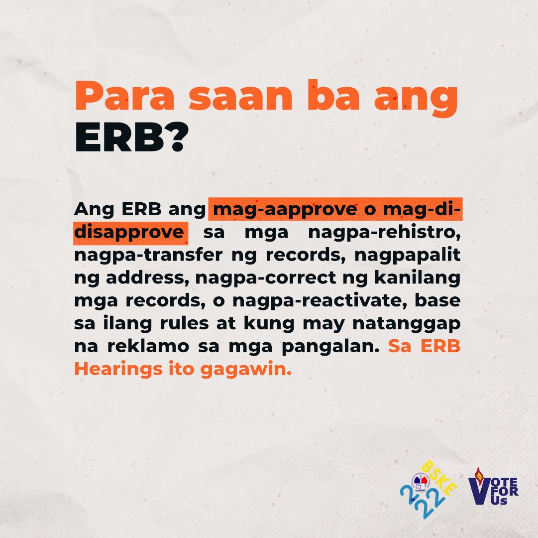 NAMFREL on Twitter "Ano ang ERB? Para saan ang ERB hearings at ano'ng