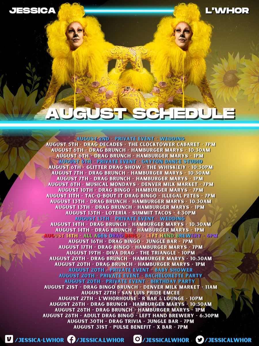 JessicaLWhor's tweet image. Here’s August L’Whors 💅🏻 

Promo by @CODE_mktg