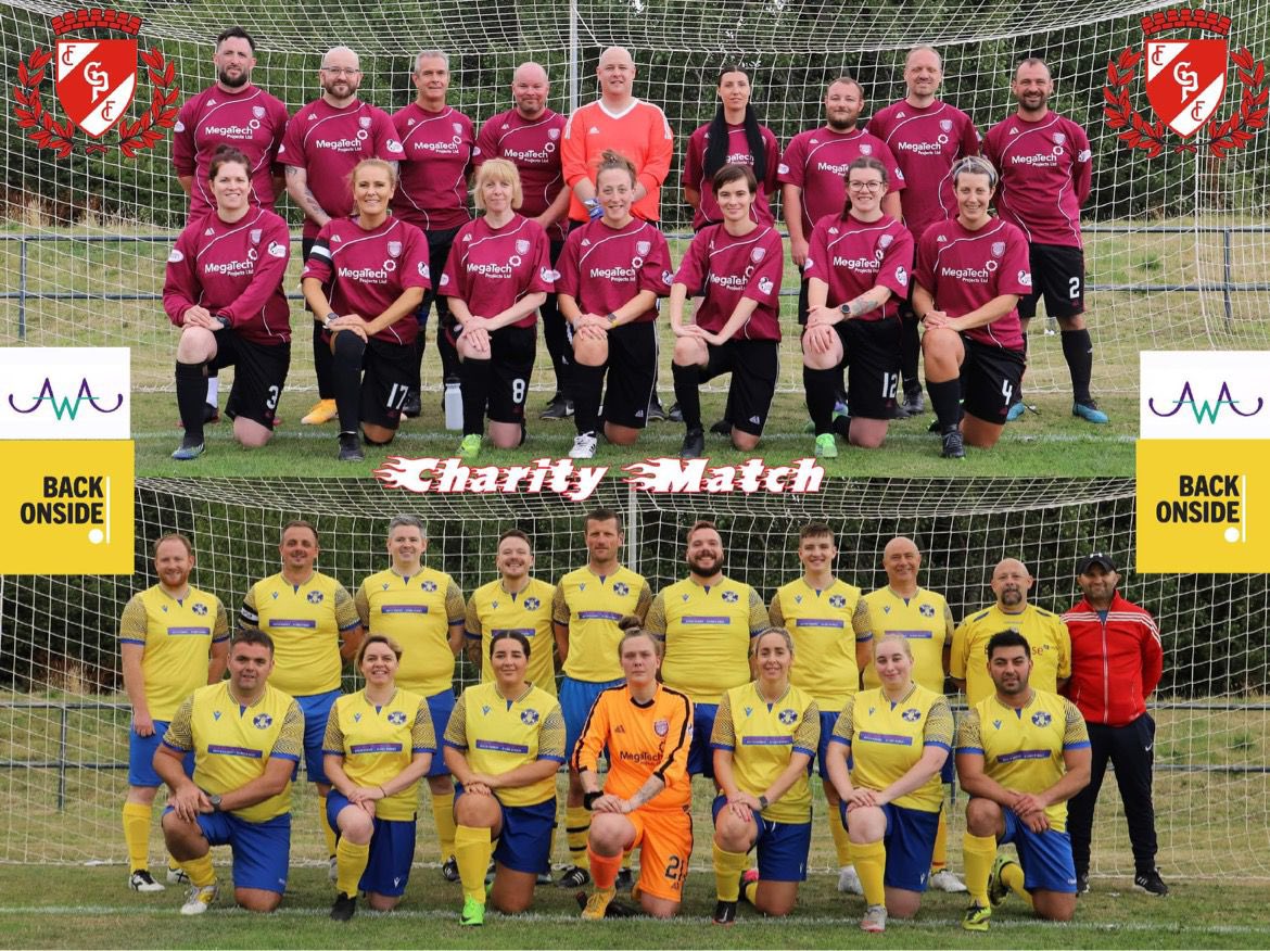 RebekaSfa_YAOC's tweet photo. On Sunday we played a charity match for @BackOnside nd Angus womens aid raising a fab amount of £1131 just on raffles and donations, a big thank you  @RangersFC charity foundation for donating a ibrox tour for 4! Here’s to the next one⚽️⚽️⚽️ https://t.co/O5T567dsVn