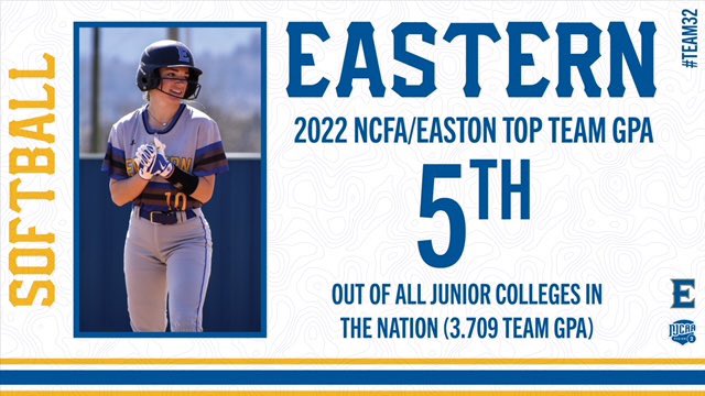 There are over 500 JuCo softball programs in America, EOSC came in ranked #5️⃣ for team gpa.  We are equally as proud of the hard work they do in the classroom as we are of what they do on the field.  #STUDENTathlete