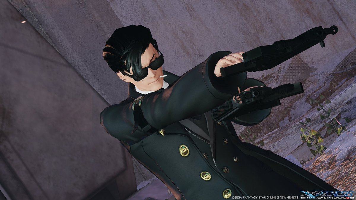 oil_sardine5121's tweet photo. 張の兄貴がマシンガンポーズを手に入れたようです
#PSO2NGS_SS 
#メンテの日じゃないけどssを貼る 
＃男性キャラ応援し隊 https://t.co/3IoRaKxoQN