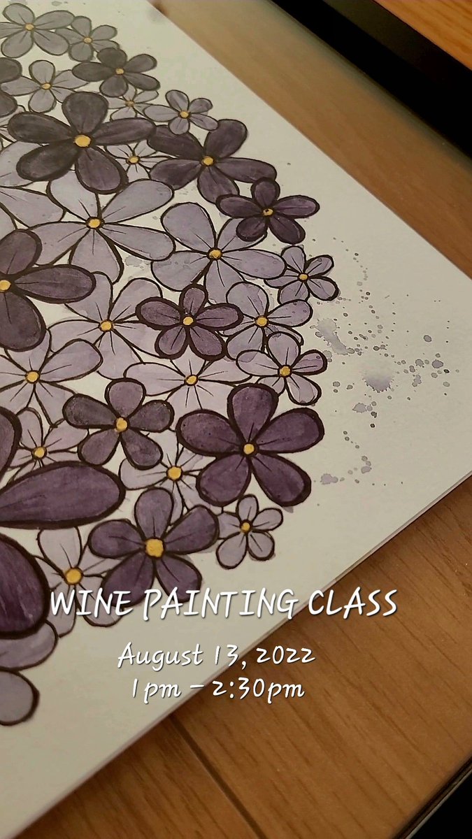 Proudlocka's tweet photo. UNDER 2 WEEKS for my Wine Painting Class! You will be painting with wine and tasting it too. Register today: https://t.co/l7VH2h0vt6
#wine #art #notl #artmuseum #winetasting https://t.co/qJ4bzw117f