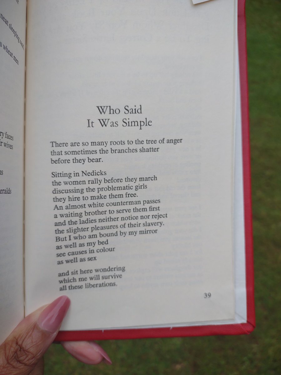 #TheSealeyChallenge Day 1

From a Land Where Other People Live by Audre Lorde