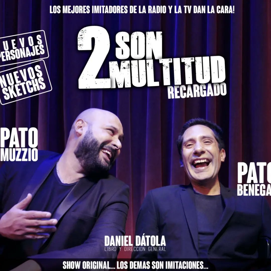 pato_benegas's tweet photo. 💥Viernes de Show💥
Todos los viernes a las 21hs #2SonMultitud en el Paseo la Plaza con @Patomuzzio y ✌ yo
#CaballeroDeDia
@eldestape_radio https://t.co/1VgQAXLhjJ