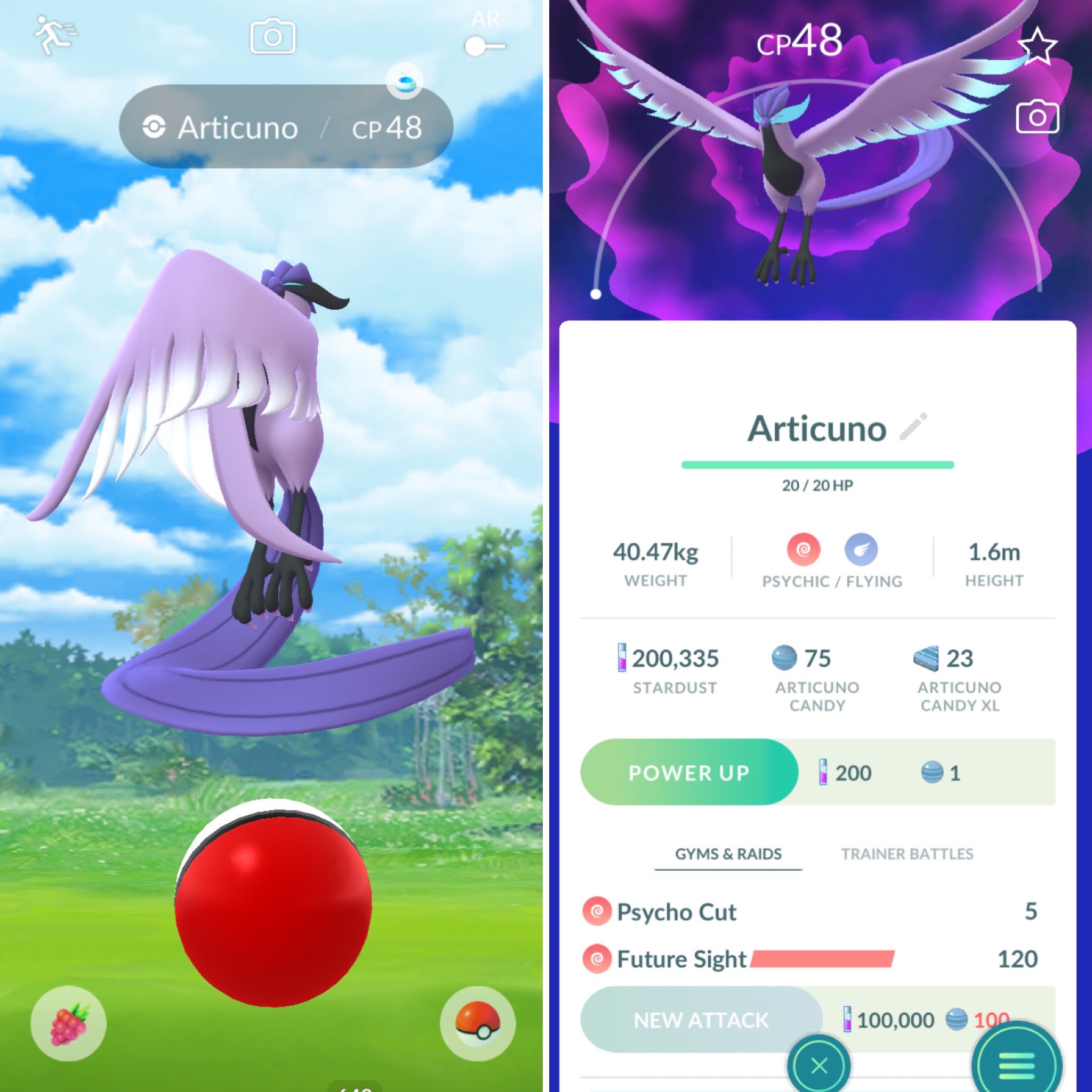 Galarian Articuno - Pokemon Go