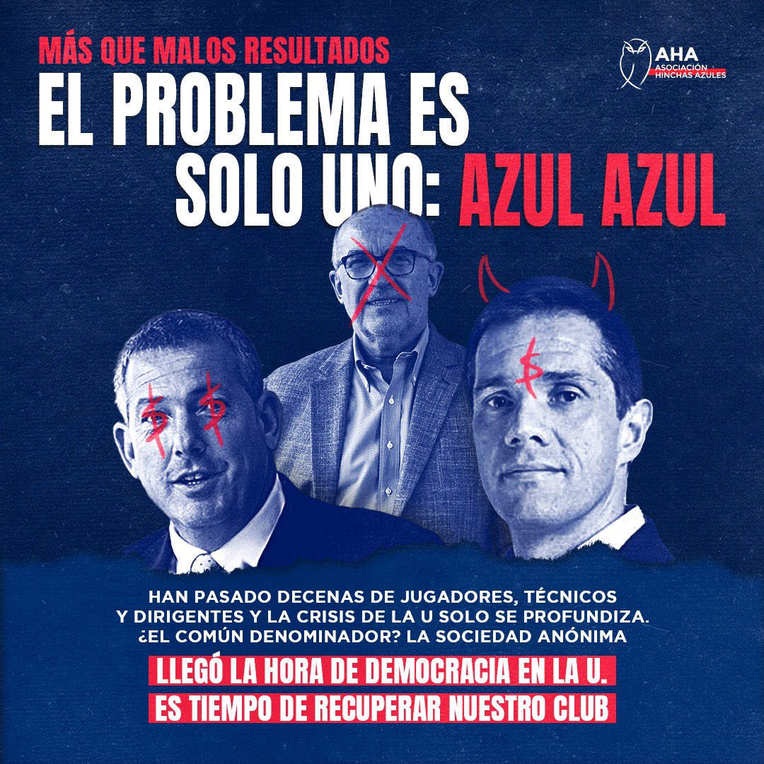 asambleazules's tweet image. Después de 10 años de vergüenzas institucionales no podemos seguir creyendo que el problema son jugadores o entrenadores. Azul Azul dinamitó nuestro club, su coraje, mística y personalidad. Solo el fin del modelo de sociedades anónimas puede evitar que esta crisis siga.