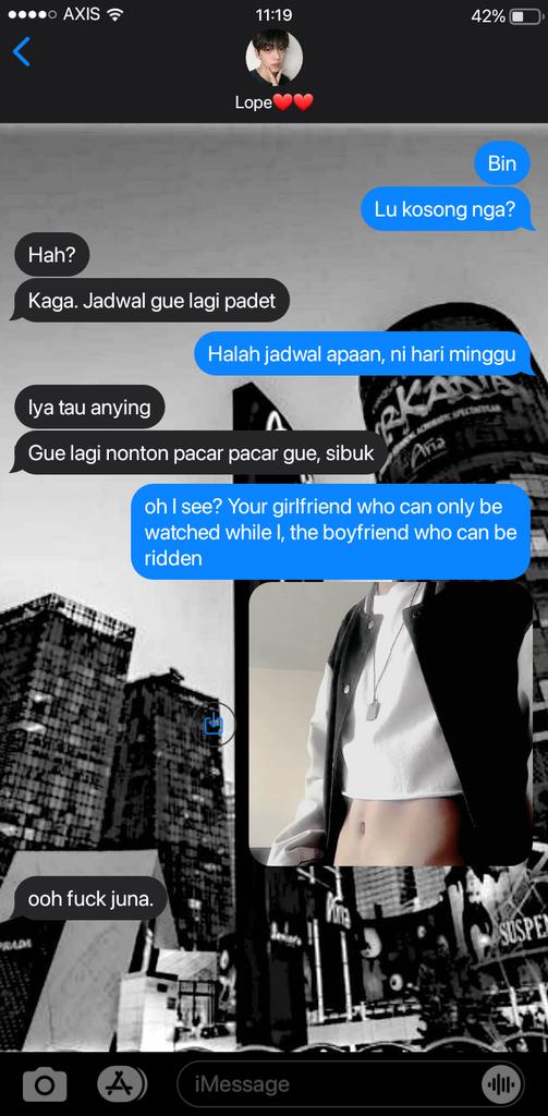 meanieno's tweet photo. #binjun #soobjun one twit au.

Awas ada poto udel.
"Nonton pacar" https://t.co/lfdf9PDqA3