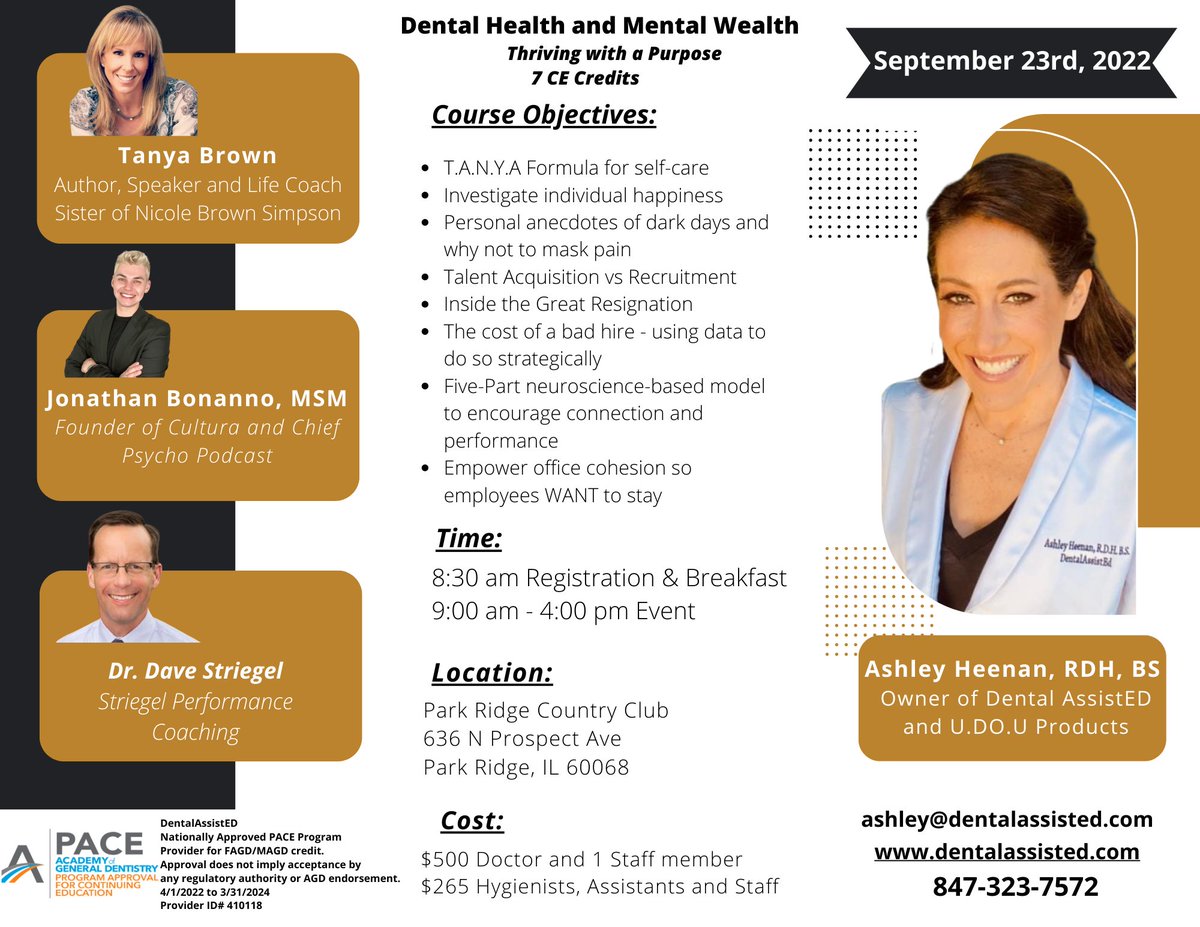 WebCreationDes's tweet photo. Dental Health and Mental Wealth

Come catch your breath.

#dentalce #dentalmanagement
#chicagodental #mentalhealth 
#pacecertified #dentalassistant
#dentalhygienist #dentist https://t.co/LdPDjaTeUp