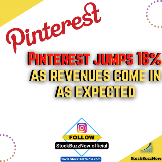 stockbuzznow's tweet photo. Pinterest jumps 18% as revenues come in as expected
.
.
Get Daily Updates💡
ᴊᴏɪɴ 👉 @StockBuzzNow ᴄᴏᴍᴍᴜɴɪᴛʏ:
👉 https://t.co/YWyEOOKXht
.
Tags 🏷: #StockBuzzNow #twitternews #Pinterest
 #stockmarket #US #investing #smm #socialmedia
 #business  #stockmarketnews https://t.co/H9TDeP4KHs