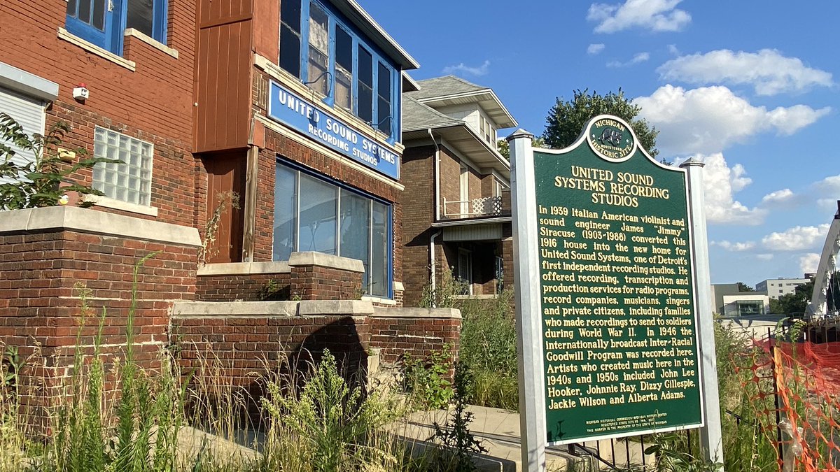 DE_Gifford's tweet photo. “A crime scene.” United Sound Systems, founded in 1939, is being threatened by @MichiganDOT’s highway widening scheme. What are @MayorMikeDuggan &amp; @GovWhitmer doing to prevent the erasure of this historic institution? https://t.co/68OrN3xxSb https://t.co/8RE8PcOVvU