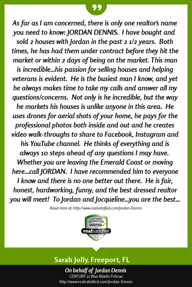 JDennisRealtor's tweet photo. From the bottom of my heart, thank you for this recommendation. https://t.co/82RKLJsvR4 via @realsatisfied https://t.co/1cDCMjpsjh