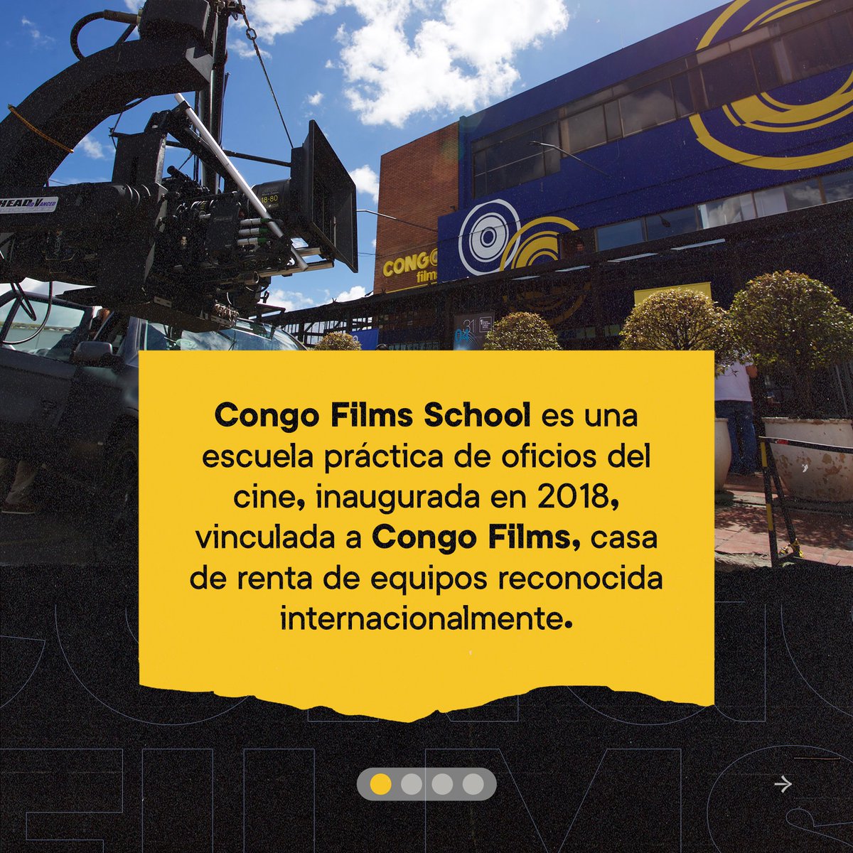 congofilms's tweet photo. Llevamos más de 25 años formando profesionales en la industria del cine. Ven a conocer nuestra escuela! https://t.co/Ktut6VrV9N