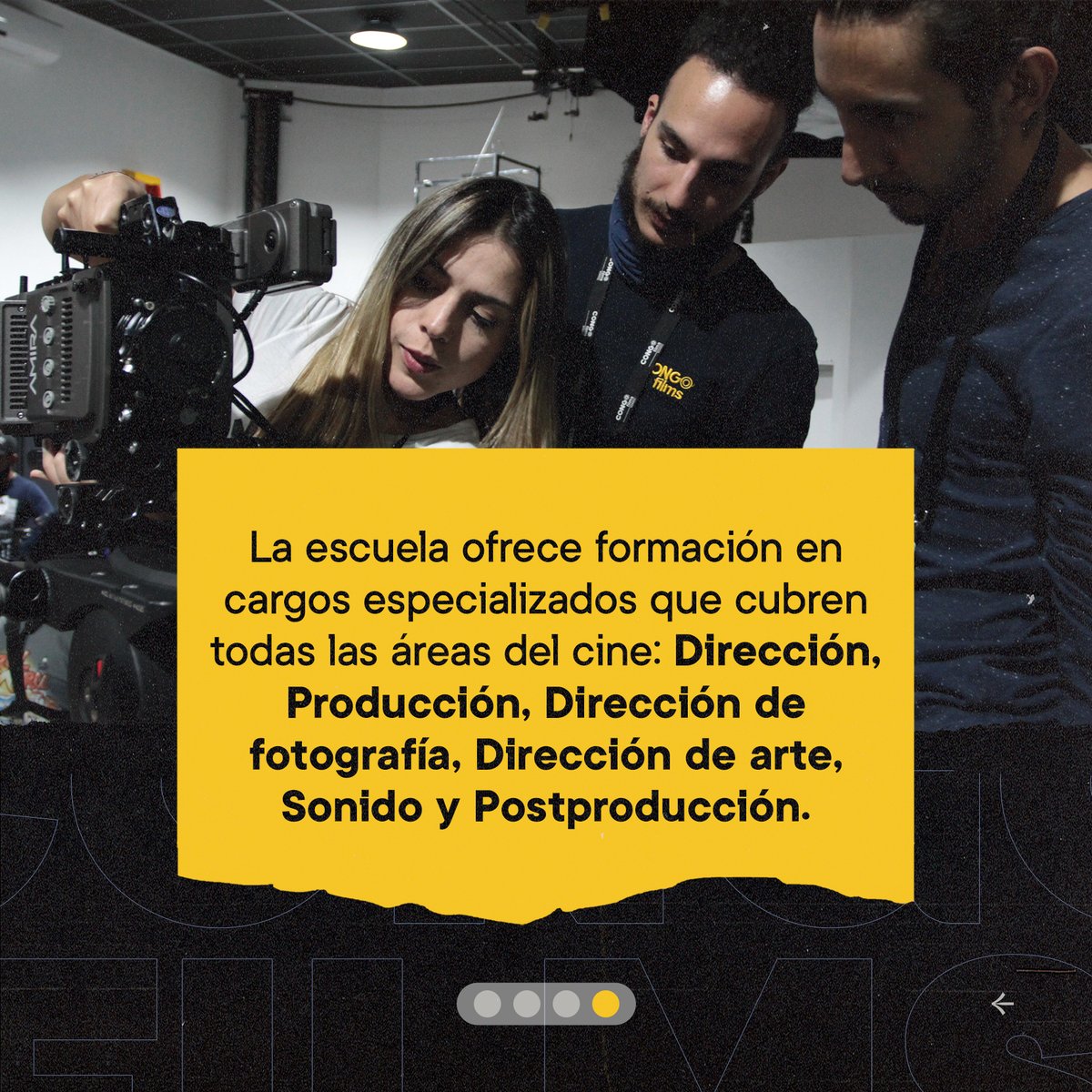 congofilms's tweet photo. Llevamos más de 25 años formando profesionales en la industria del cine. Ven a conocer nuestra escuela! https://t.co/Ktut6VrV9N