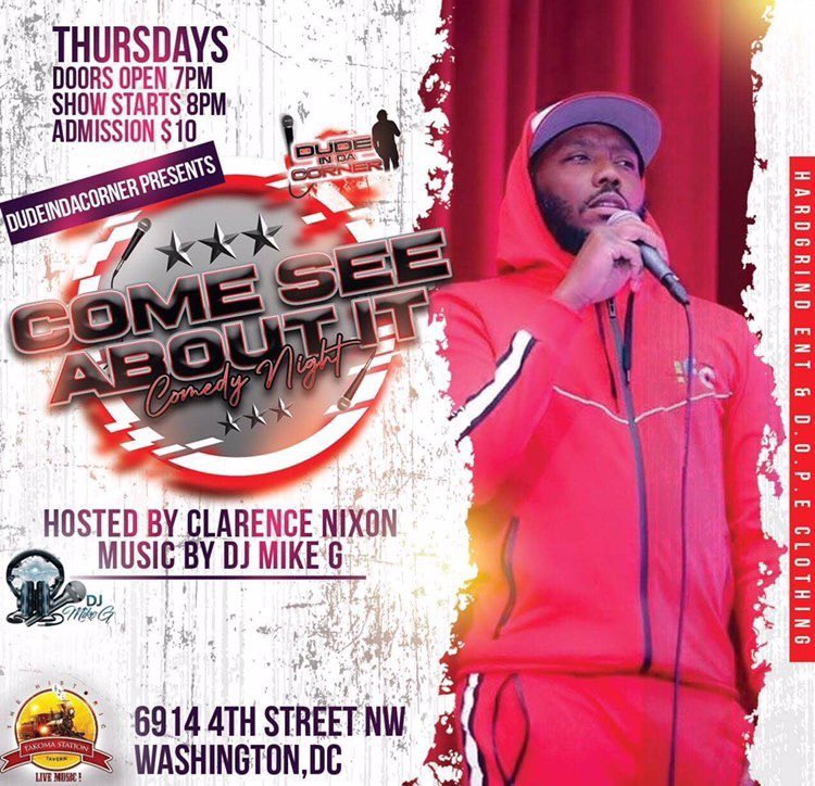 fah4sho's tweet photo. We do this every Thursday except the 3rdThursday! @comeseeaboutitcomedy Comedy show @takomastationtavern Hosted by @dudeindacorner and music by @djmike.g!! A great time every week with great comedians who support and make it a great show!! https://t.co/nTD76vhNjR