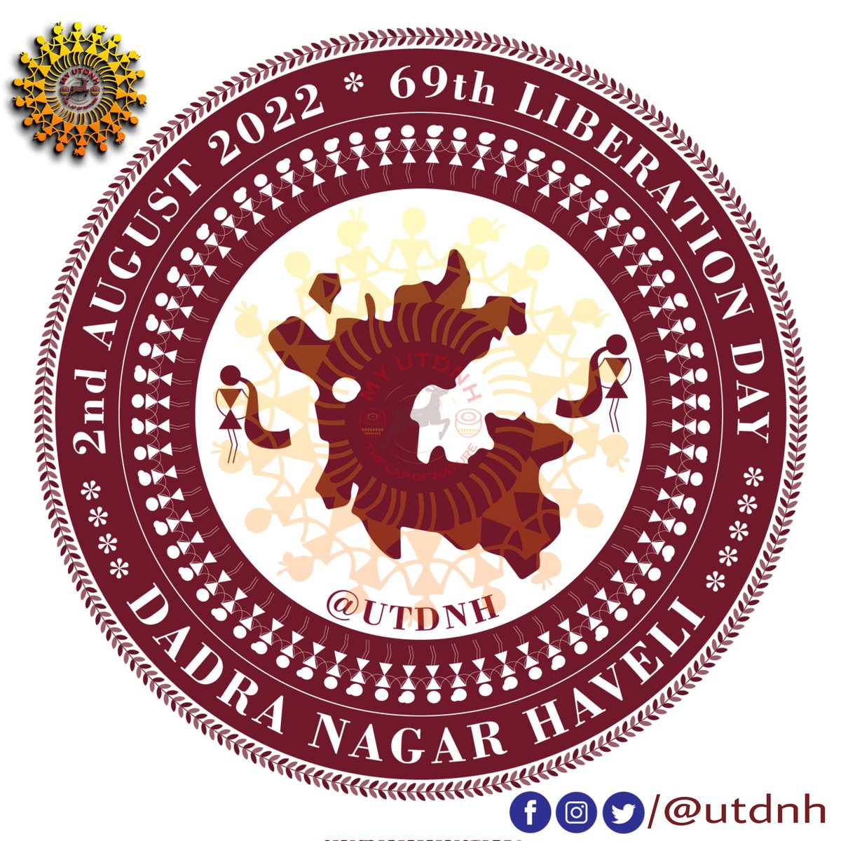 UTDNH's tweet photo. Wish you all Happy 69th Liberation Day of our UTDNH. 🇮🇳
#liberationday_of_dnh
#2nd_august #UTDNH https://t.co/Yq2Ex59dIw