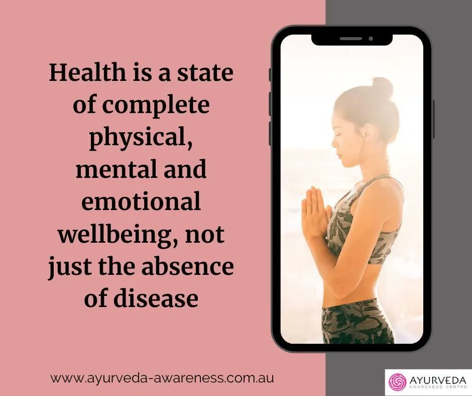 AyurvedaPerth's tweet photo. Health is a state of complete physical, mental and emotional wellbeing, not just the absence of disease.
#ayurveda #ayurvediclifestyle #wellness #healthylifestyle #australia #perth #perthlifestyle #perthfitlife #perthwellness #perthyoga #onlineclasses #liveclasses https://t.co/K1KP8Z7PiP