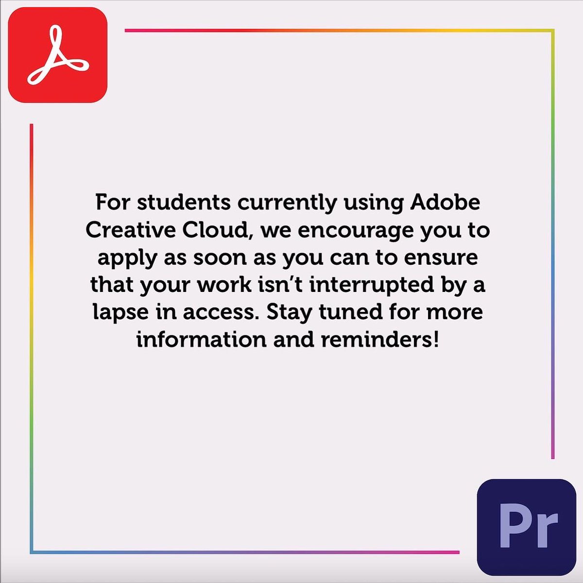 UCBStudentTech's tweet image. Did you know that all UC Berkeley graduate, professional, and undergraduate students get free access to the software and services that fall under Adobe Creative Cloud? This means that many of your graphic design, editing, web tools etc… are available to you for free!