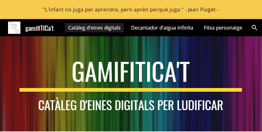 Estimats/des del #claustrovirtual avui el #gamifiticat "Catàleg d'eines digitals per #ludificar s'ha engreixat amb 50 recursos més🥳tot gràcies a les vostres aportacions😘
>> bit.ly/gamifiTICat <<
#gamificació #ABJ #ABR #breakoutedu #gamificurs