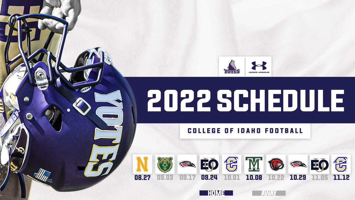 YotesFootball's tweet photo. We are 27 Days away from The College of Idaho kicking off the 2022 Football Season! Looking forward to seeing a packed stadium on August 27th! #YoteSteel https://t.co/KTqB5Q4KiJ