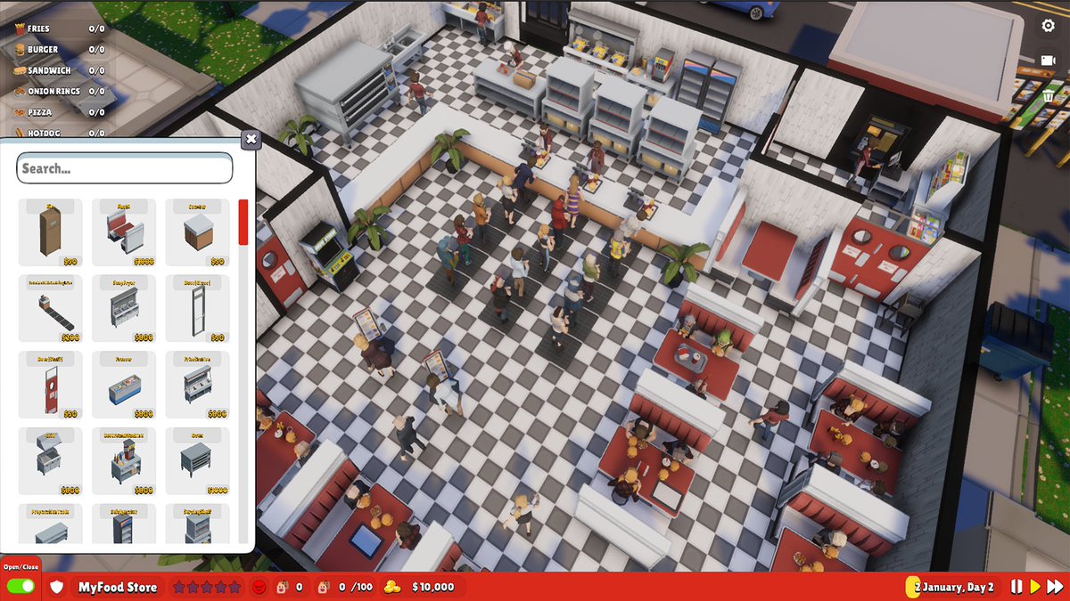 MegaFastFood's tweet image. Build and manage your own fast food store. Wishlist ▶ store.steampowered.com/app/2102530/Me…