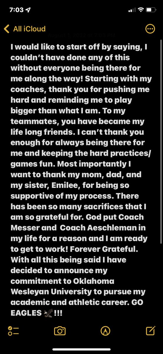 baileegbaker's tweet photo. @hmesser1323 @TaneishaAeschl1 Thank you for making the 4 year old girl I once was dreams come true. Truly so grateful. @OKWUeagles_WBB https://t.co/yxy0AKT5Uj