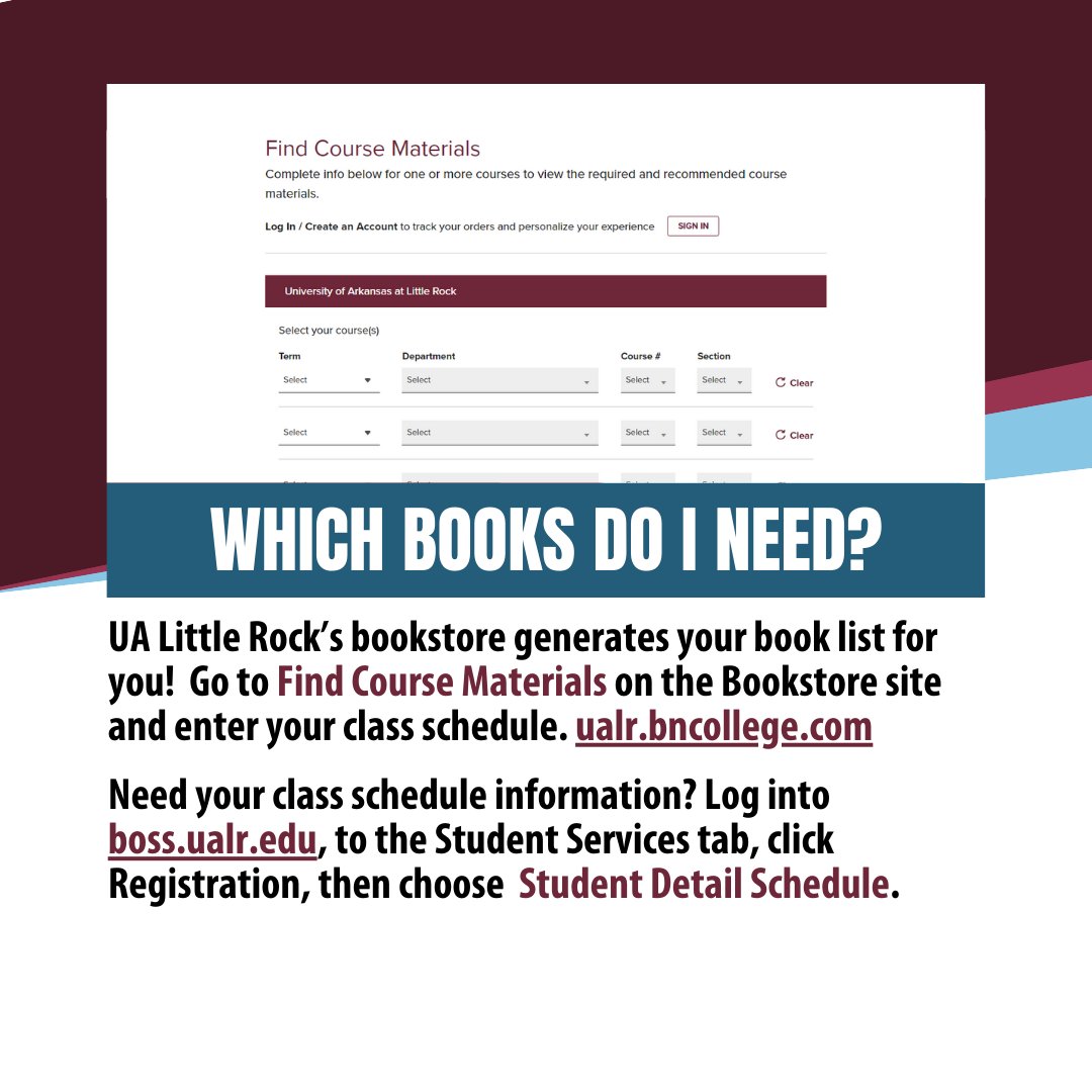 UALRadmissions's tweet photo. 🍁 The countdown continues: There are only 3 weeks until the first day of fall classes—Monday, Aug. 22! Learn more about buying your textbooks and Arkansas's tax free weekend. Bookstore: https://t.co/mLaJIEwdst https://t.co/uLcNOtbeSW