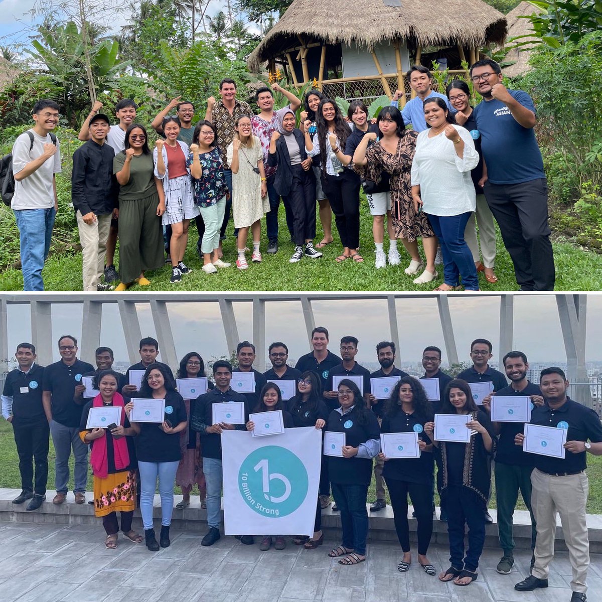 10Bill_Strong's tweet photo. Some of Asias’s most impactful environmental leaders at our Master Trainer Institutes in #Bangladesh and #Indonesia! #GreenLeadersAcademy #10BillionStrong https://t.co/rnU1e9GICE